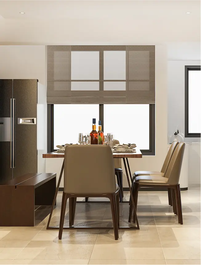 Kitchen and dining space